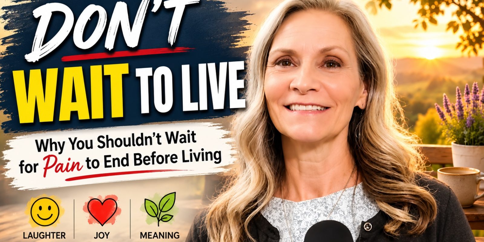 Debbie Murphy talking about finding joy while living with chronic pain